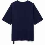 Джемпер с коротким рукавом SILUETTI VOLUMICA, темно-синий, размер XS/S