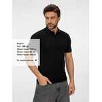 Рубашка поло унисекс TERVISE, черная, размер S