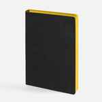 Ежедневник DOPPIO, недатированный, черный с желтым