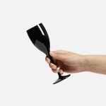 Бокал для шампанского EMPRESA, черный