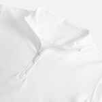 Свитшот на молнии из бифлекса MORFISS, белый, размер XS/S