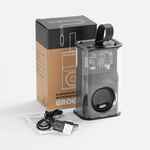 BLUETOOTH-колонка с подсветкой GROOVE, серая