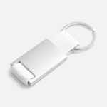 Брелок INLET с тканевой вставкой, белый