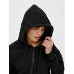 Толстовка унисекс оверсайз на молнии ZIPPY TERRY, черная, размер XS/S