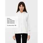 Толстовка унисекс оверсайз на молнии ZIPPY TERRY, белая, размер XS/S