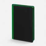 Ежедневник NICE TWICE, недатированный, черный с ярко-зеленым