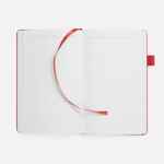 Ежедневник WHITE SHALL, недатированный, бело-красный