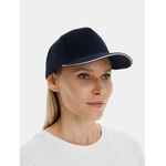 Бейсболка CLASSIC 2.0, темно-синяя с белым кантом