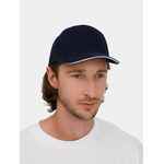 Бейсболка CLASSIC 2.0, темно-синяя с белым кантом