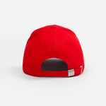 Бейсболка CLASSIC 2.0, красная с белым кантом