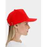 Бейсболка CLASSIC 2.0, красная с белым кантом