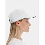 Бейсболка CLASSIC 2.0, белая с темно-синим кантом