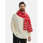 Шарф HOLIDALE, красный с молочным