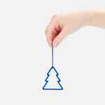 Подвеска «Елочка», 3D-печать, синяя