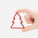 Подвеска «Елочка», 3D-печать, красная