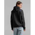 Толстовка с капюшоном SNAKE II черный меланж, размер XL