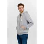 Толстовка на молнии KULONGA SHERPA, серый меланж, размер M