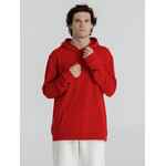 Толстовка с капюшоном унисекс HOODIE, красная, размер XS