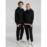 Толстовка с капюшоном унисекс HOODIE, черная, размер XS