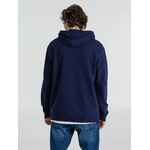 Толстовка с капюшоном унисекс HOODIE, темно-синяя, размер XS