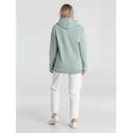 Толстовка с капюшоном унисекс HOODIE, серо-зеленая, размер XS