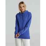 Толстовка с капюшоном унисекс HOODIE, ярко-синий меланж, размер 3XL