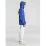 Толстовка с капюшоном унисекс HOODIE, ярко-синий меланж, размер XS