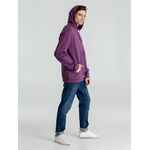 Толстовка с капюшоном унисекс HOODIE, фиолетовый меланж, размер XS