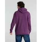 Толстовка с капюшоном унисекс HOODIE, фиолетовый меланж, размер XS