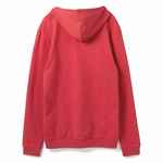Толстовка с капюшоном унисекс HOODIE, красный меланж, размер XS