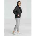 Толстовка с капюшоном унисекс HOODIE, серый меланж (антрацит), размер XS