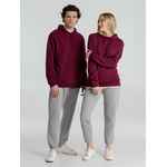 Толстовка с капюшоном унисекс HOODIE, бордовая, размер XS