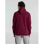Толстовка с капюшоном унисекс HOODIE, бордовая, размер XS