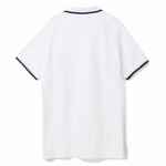 Рубашка поло мужская с контрастной отделкой PRACTICE 270, белый/темно-синий, размер S