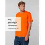 Футболка унисекс T-BOLKA 140, оранжевая, размер S