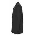 Рубашка поло мужская с длинным рукавом STAR 170, черная, размер S