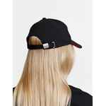 Бейсболка LONG BEACH, черная с красным