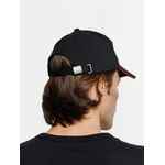 Бейсболка LONG BEACH, черная с красным