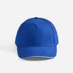 Бейсболка LONG BEACH, ярко-синяя с белым