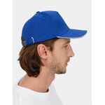 Бейсболка LONG BEACH, ярко-синяя с белым