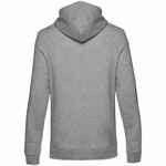 Толстовка с капюшоном унисекс BNC INSPIRE (ORGANIC), серый меланж, размер XS