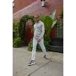 Толстовка на молнии с капюшоном унисекс BNC INSPIRE (ORGANIC), молочно-белая, размер XL