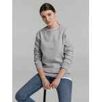 Свитшот унисекс KING, серый меланж, размер S