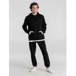 Толстовка с капюшоном унисекс KING, черная, размер XS