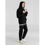 Толстовка с капюшоном унисекс KING, черная, размер XS