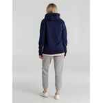 Толстовка с капюшоном унисекс KING, темно-синяя, размер XS