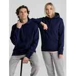 Толстовка с капюшоном унисекс KING, темно-синяя, размер XS