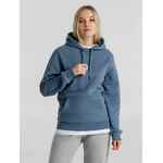 Толстовка с капюшоном унисекс KING, серо-синяя, размер XS