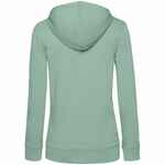 Толстовка на молнии с капюшоном женская BNC INSPIRE (ORGANIC), серо-зеленая, размер XS
