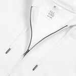 Толстовка на молнии с капюшоном унисекс KING, белая, размер XS